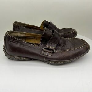 Born Loafers Driving Shoes Moccasins Slip On Brown Leather Comfy Casual Office